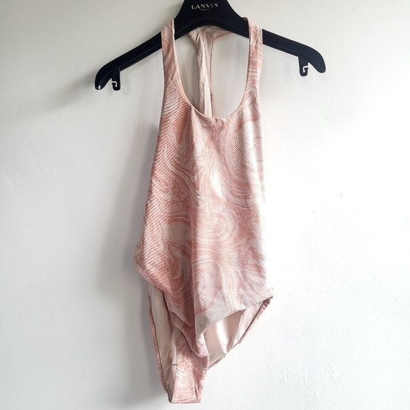 New L*Space Shine On Shimmer Phoebe All Swirled Up One Piece Swimsuit NWT Sz 10 - Picture 10 of 15